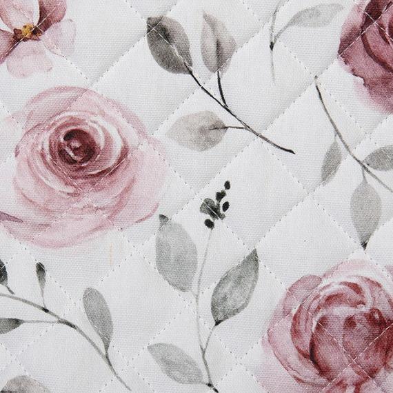 Pannenlap Rozen wit roze 20x20cm
