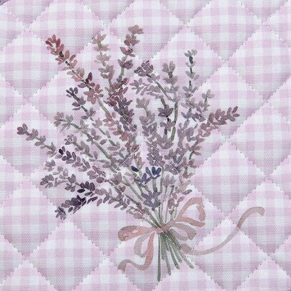 Pannenlap Lavendel paars wit 20x20cm