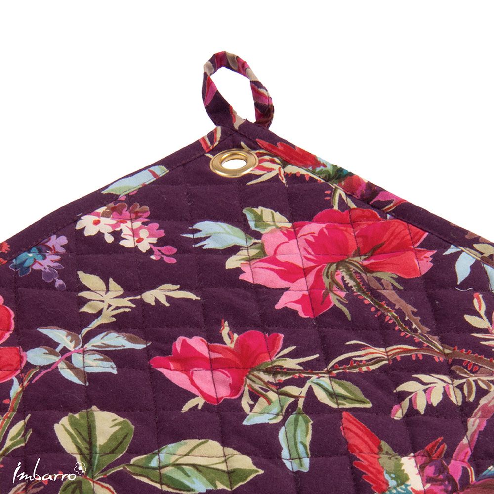 Pannenlappen set-van-2 Paradise Purple 25x25cm