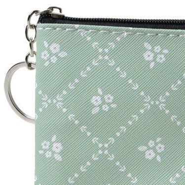 Portemonnee Bloem groen 10x15cm