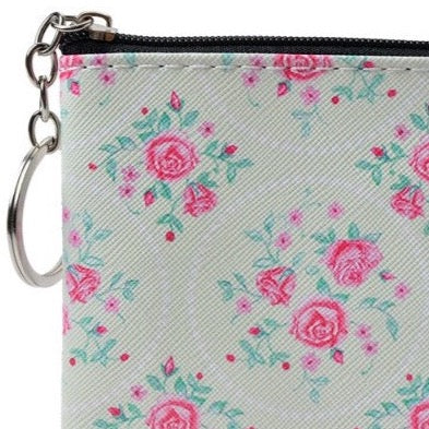Portemonnee Rozen groen 10x15cm