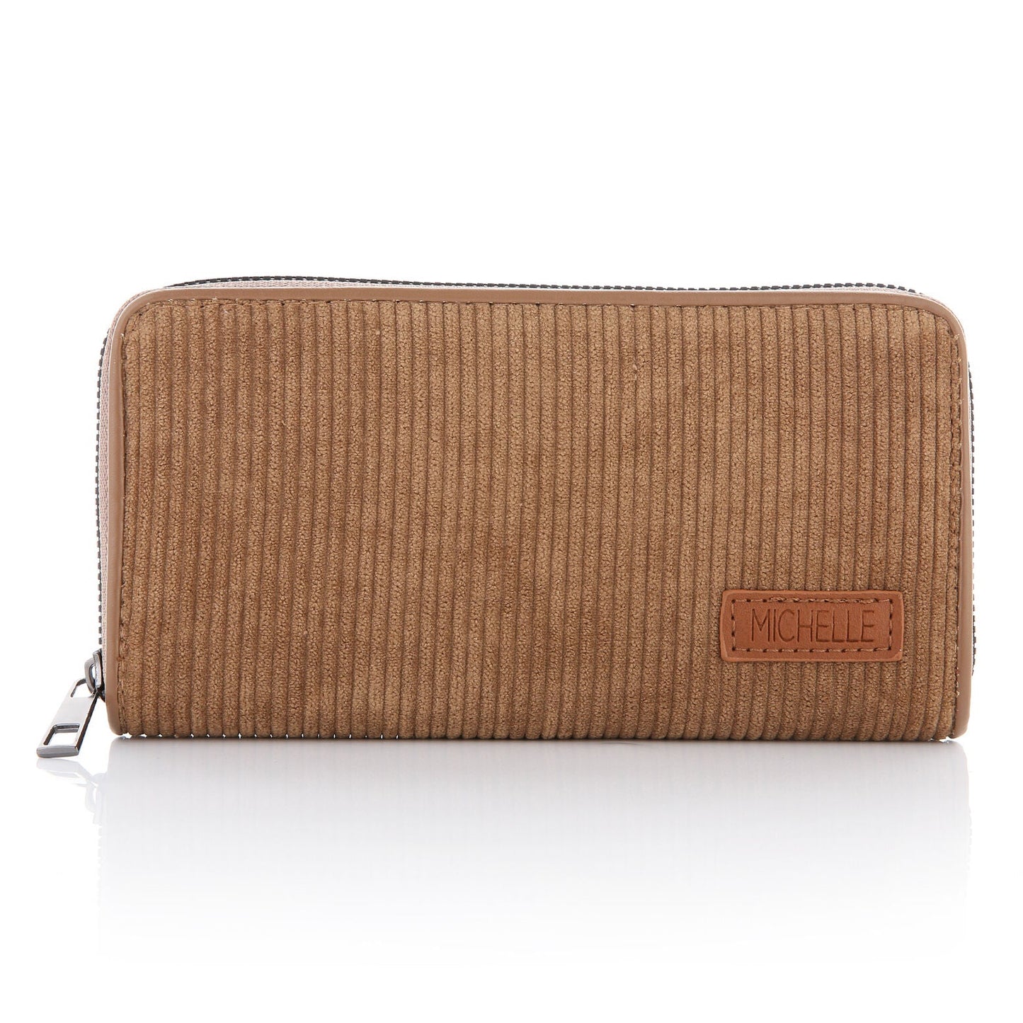 Portemonnee Corduroy camel 20x10cm