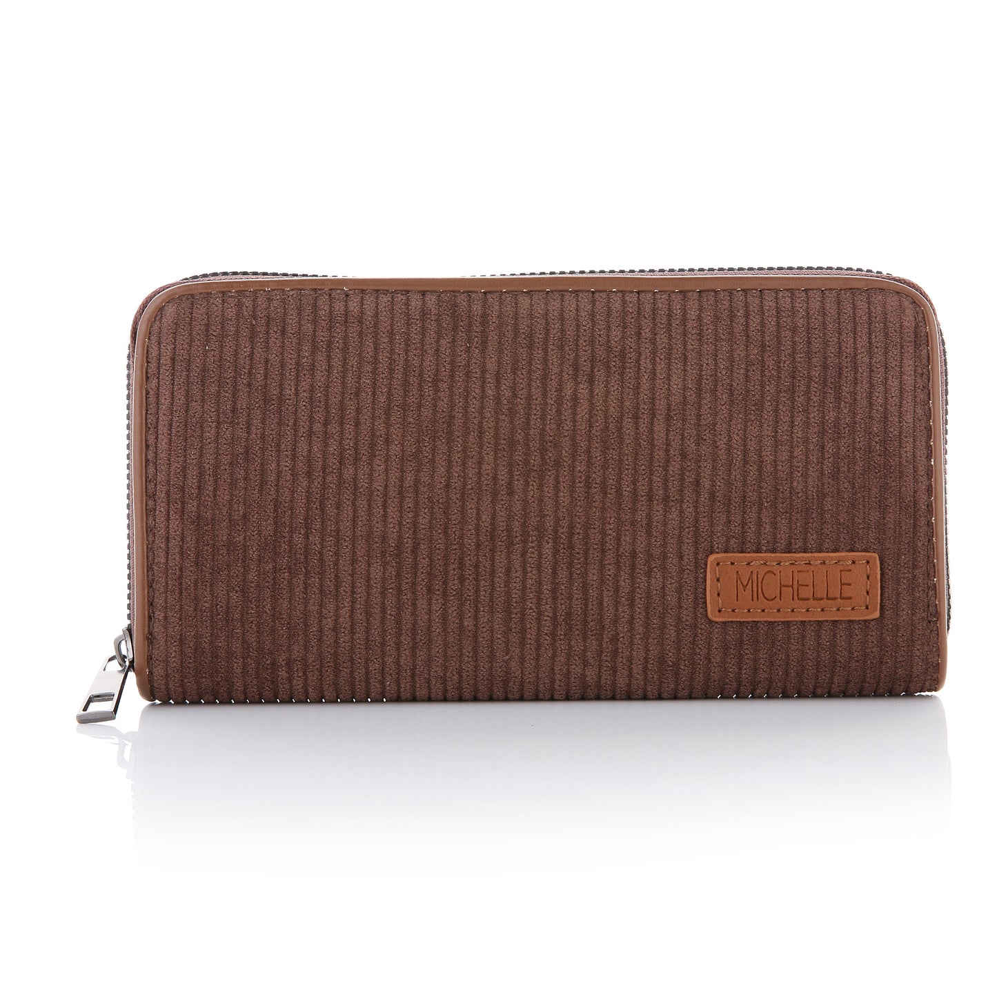Portemonnee Corduroy coffee 20x10cm