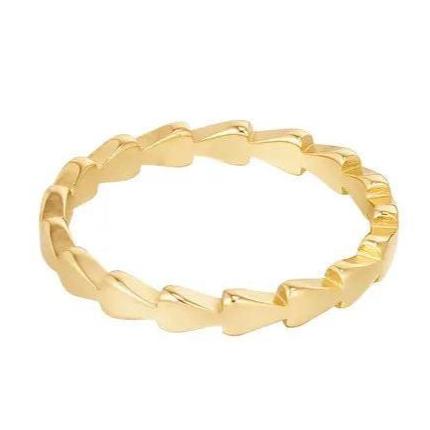 Ring Driehoekjes goud size 18