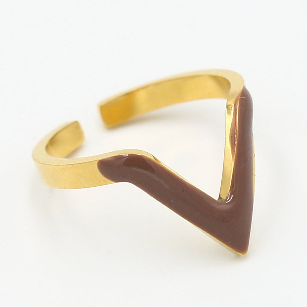 Ring V paars one-size