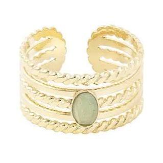 Ring met Steen goud groen