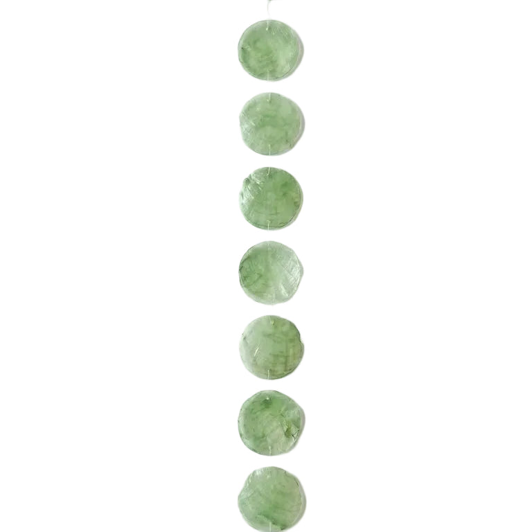 Schelpenslinger Capiz mint 8x8x190cm