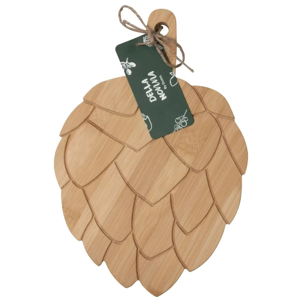 Serveerplank Della Nonna Artisjok bamboe bruin 28x19x2cm