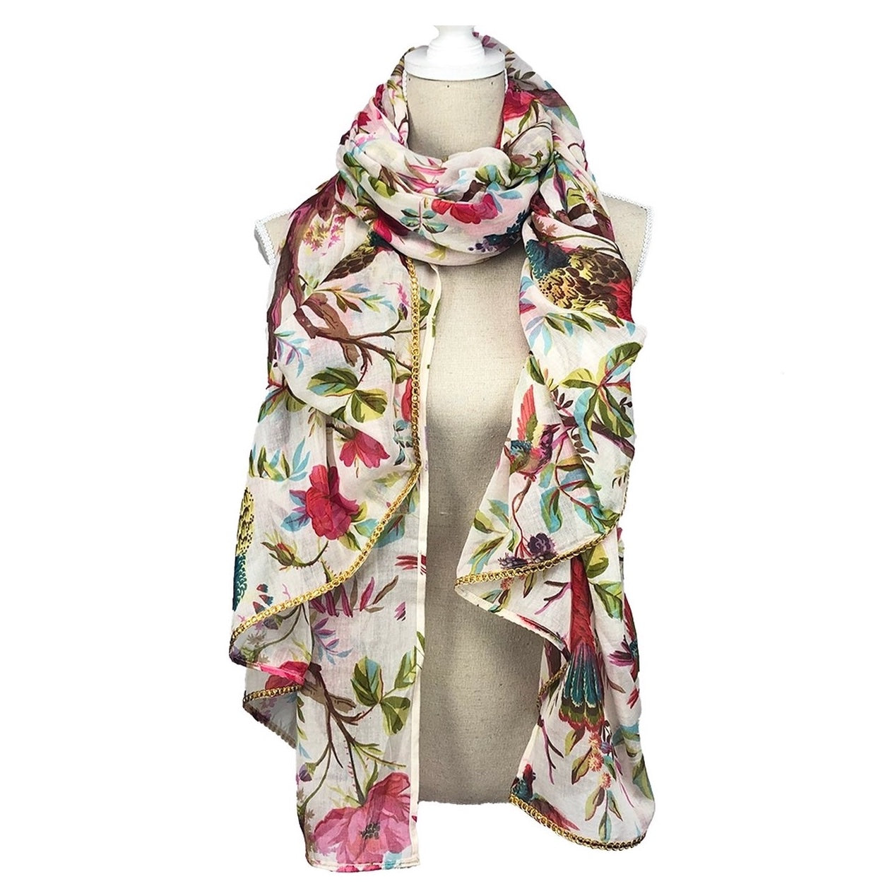 Sjaal Paradise soft ecru 200x100cm
