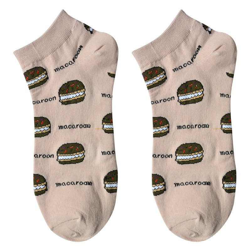 Sokken Macarons beige one size