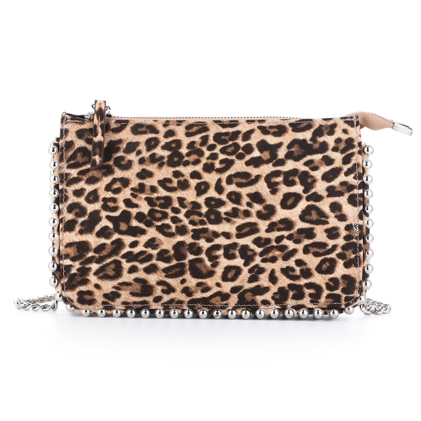 Tas Leopard bruin 24x15cm