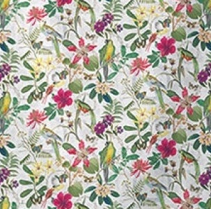 Keukendoek Tropical Jungle Katoen wit 70x50cm