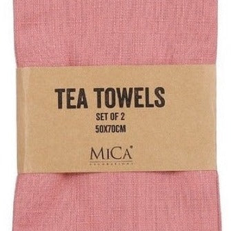 Keukendoek Villia set-van-2 zalm 70x50cm