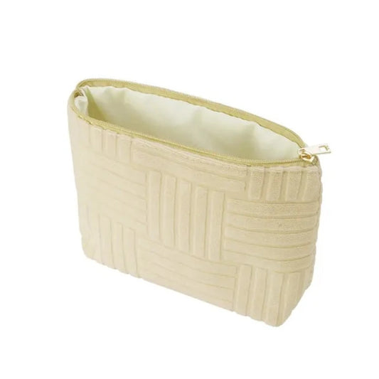 Toilettas Jacquard beige 20x13x6cm