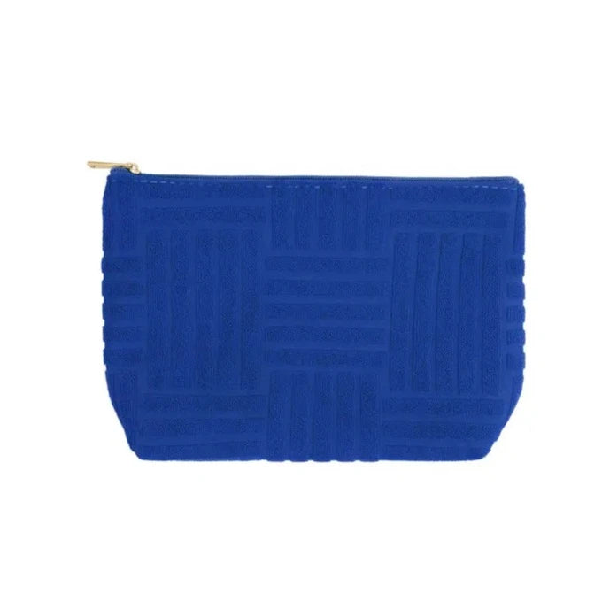 Toilettas Jacquard blauw 20x13x6cm