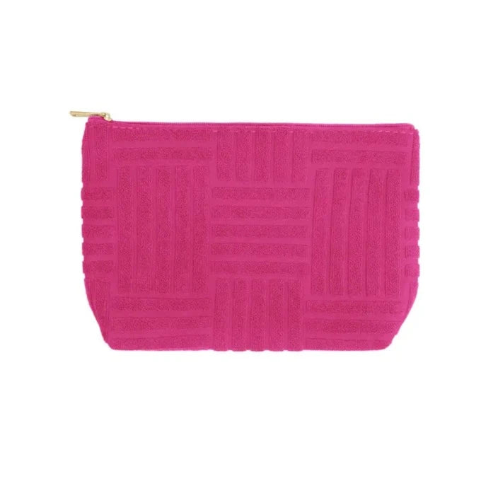 Toilettas Jacquard fuchsia 20x13x6cm