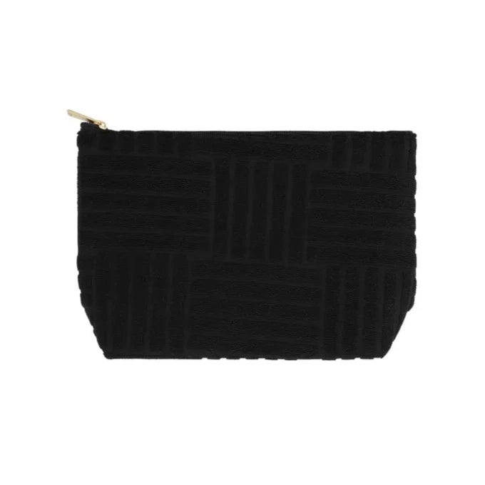 Toilettas Jacquard zwart 20x13x6cm