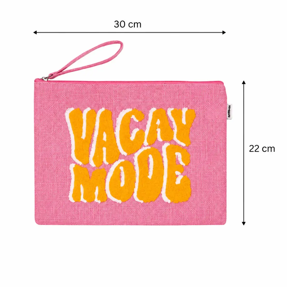 Toilettas Blush Vacay Mode roze 31x23x1cm maat