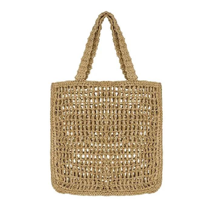 Totebag Gehaakt beige 38x38cm