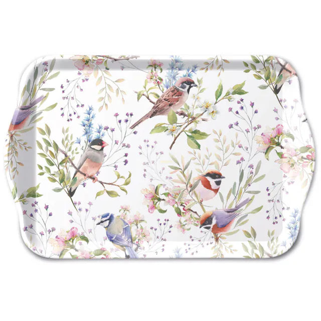 Tray Busy birds 13x21cm
