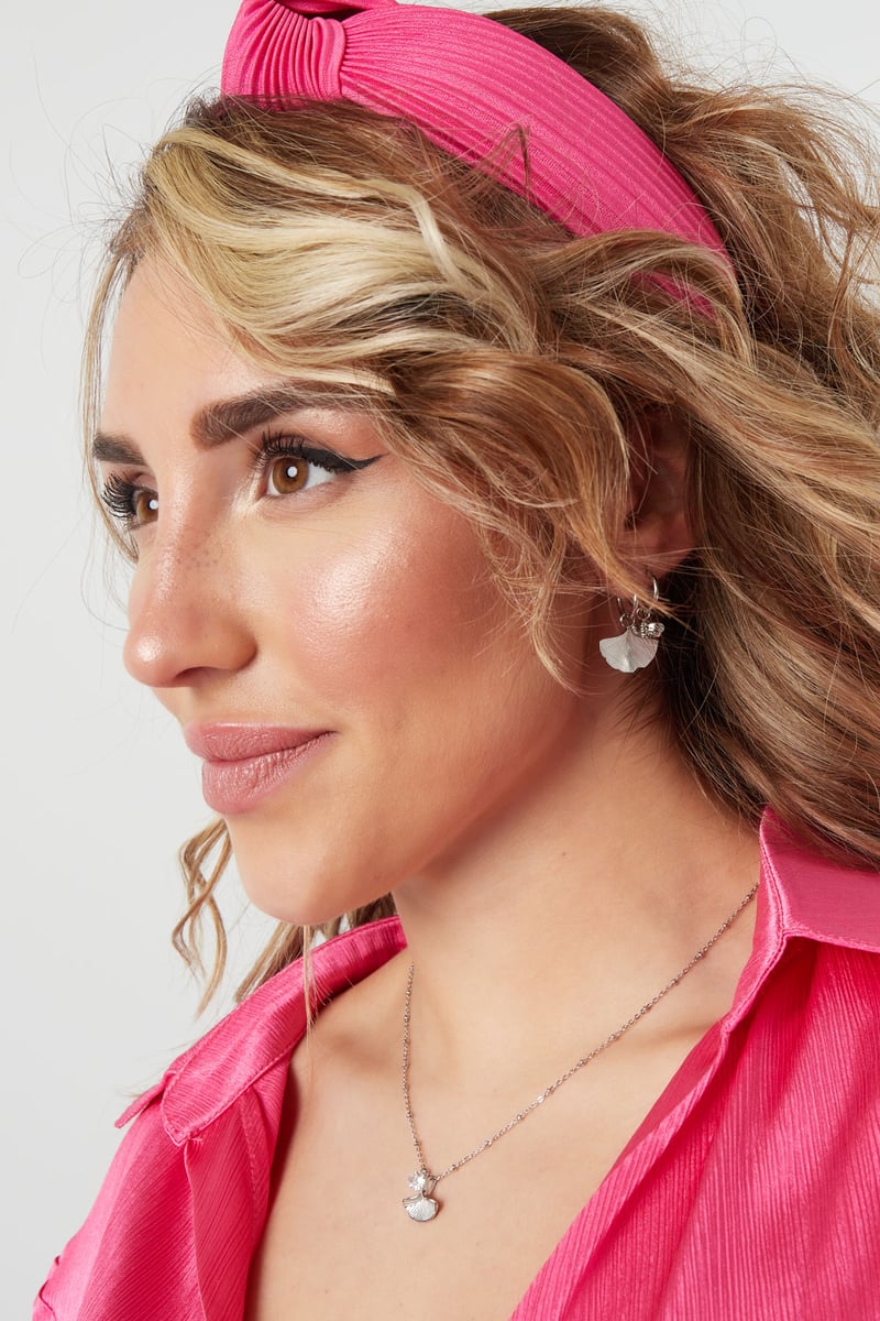 oorbellen met bedel blad