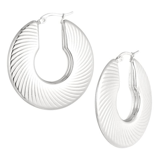 Oorbellen Cut Out zilver