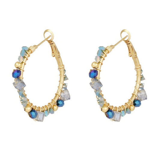 Oorbellen majestic dream - paars