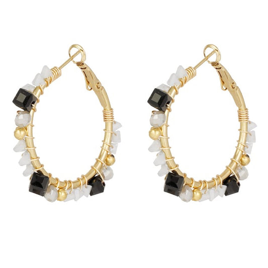 Oorbellen majestic dream - paars