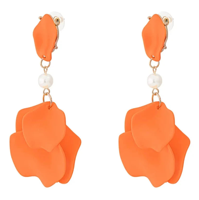 Oorbellen Fuchsia Haze goud oranje