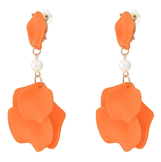 Oorbellen Fuchsia Haze goud oranje