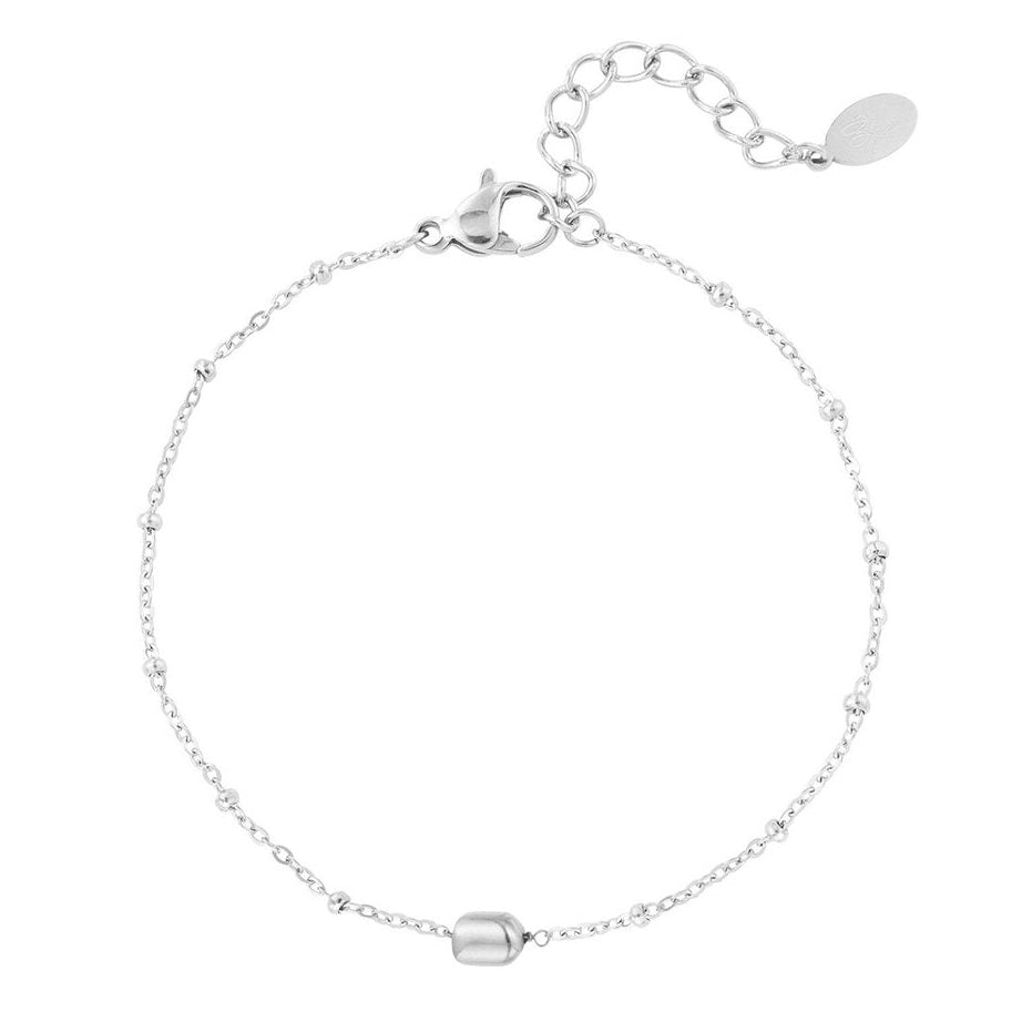 Armband Balletjes zilver