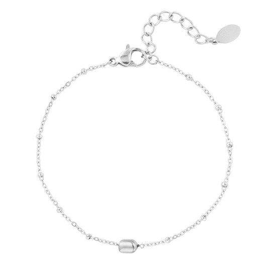 Armband Balletjes zilver