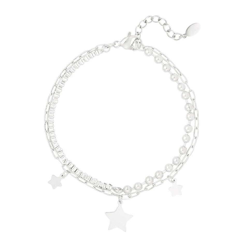 Armband Dubbel Shine Bright zilver