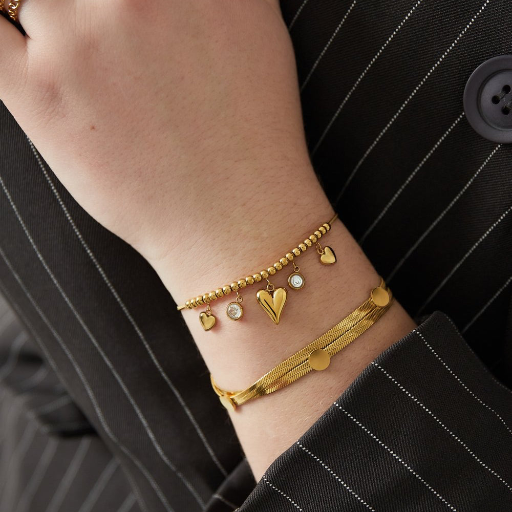 Armband Flat Chic zilver