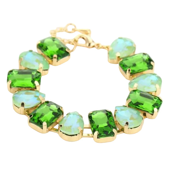 Armband Gem Stone goud groen