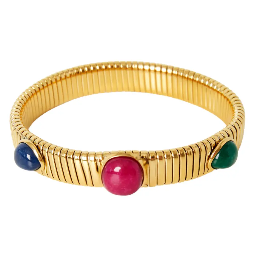 Armband Boho goud multi
