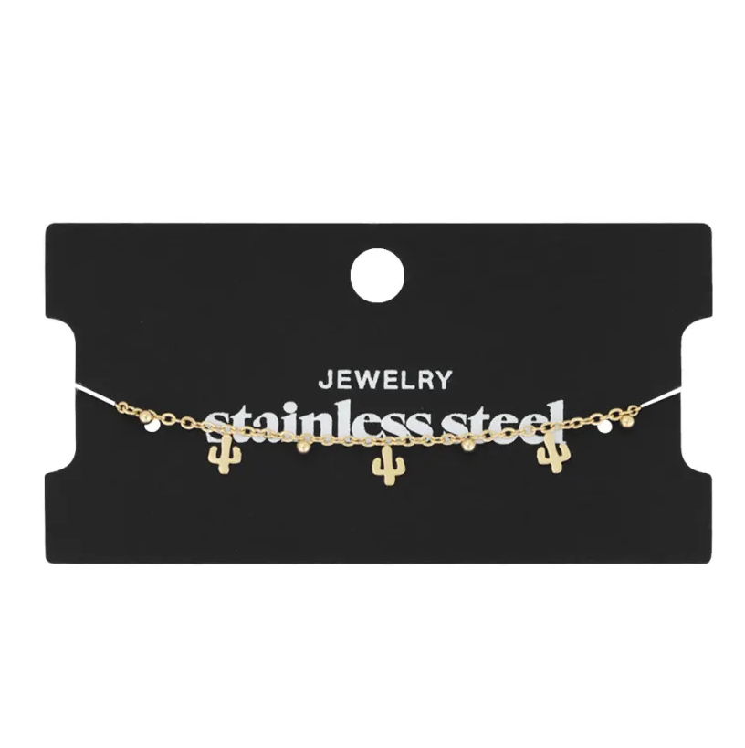Armband Cactus goud verpakking