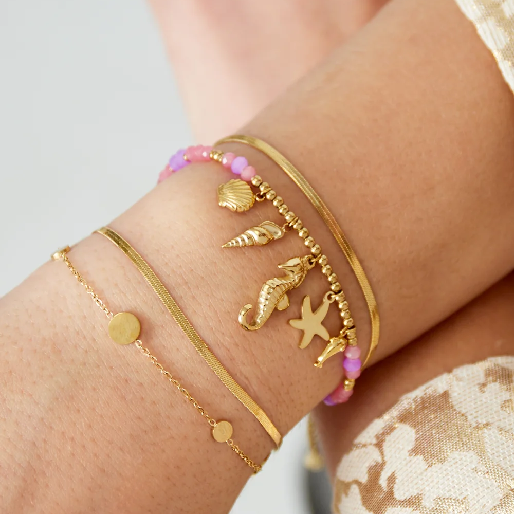 Armband Dubbele Coin goud voorbeeld
