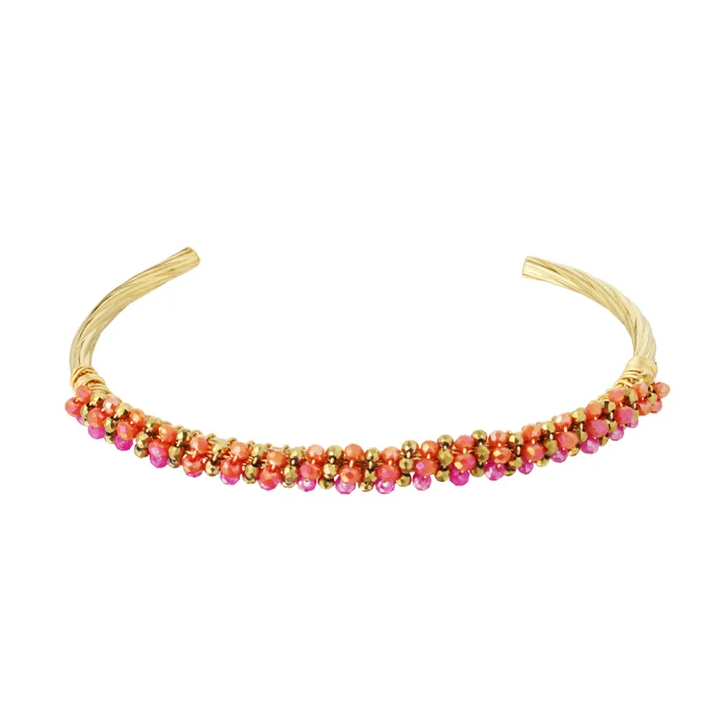 Armband Fiesta goud oranje