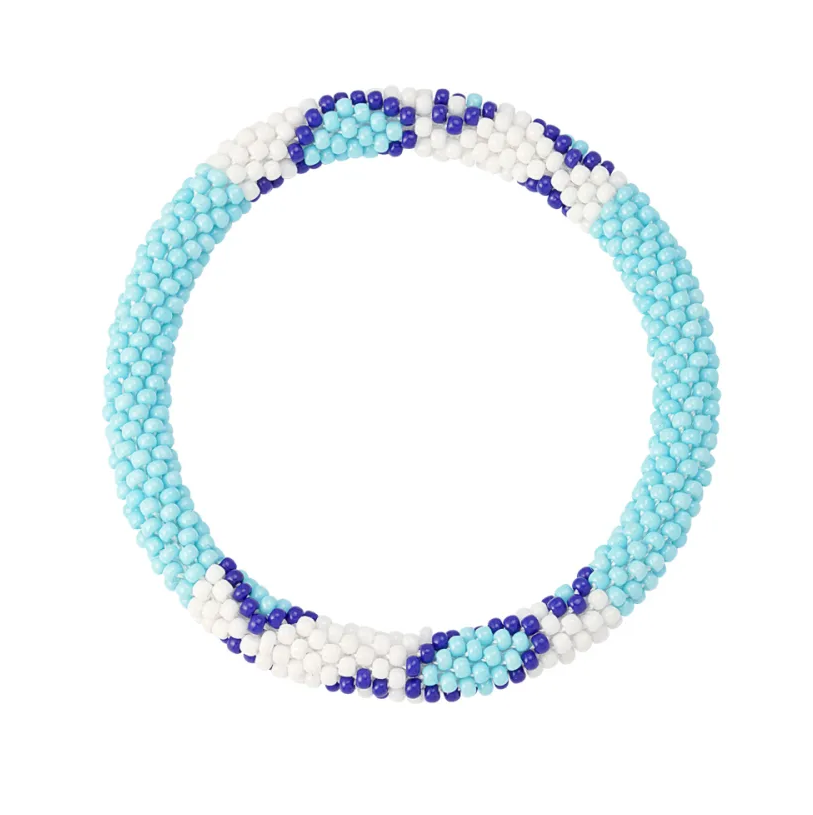 Armband Kralen Figuur lichtblauw