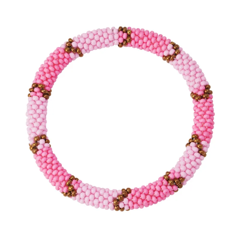 Armband Kralen Figuur roze