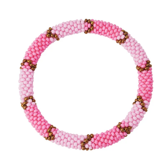 Armband Kralen Figuur roze