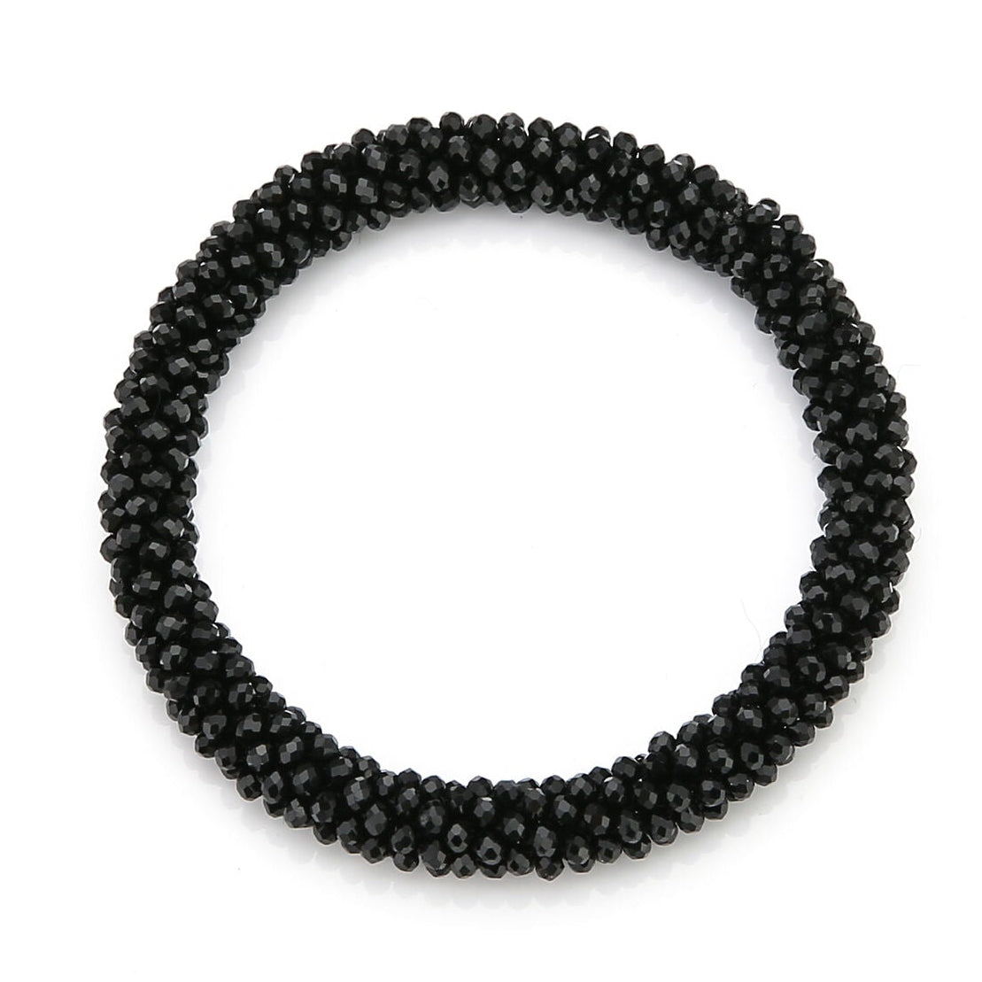 Armband Kralen Strass zwart