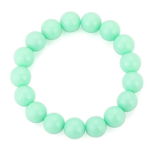 Armband Kralen elastisch lichtgroen