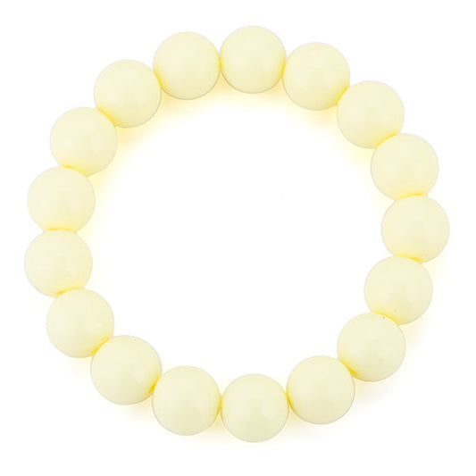 Armband Kralen elastisch off white
