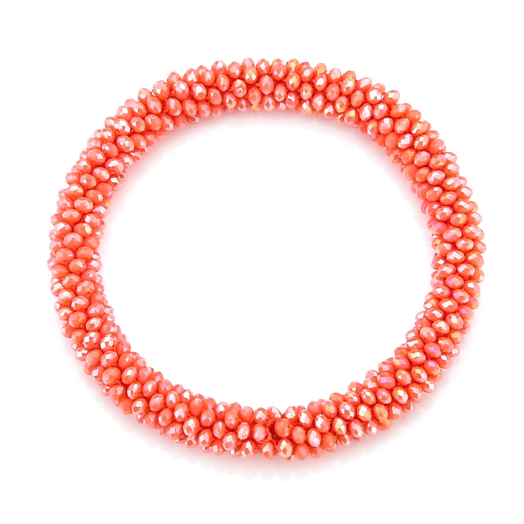 Armband Kralen rood oranje
