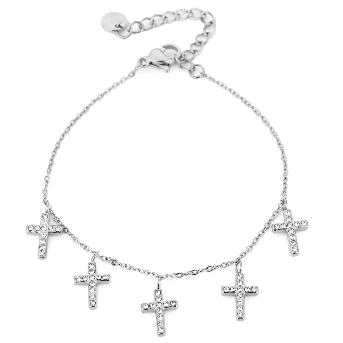 Armband Kruisjes zilver