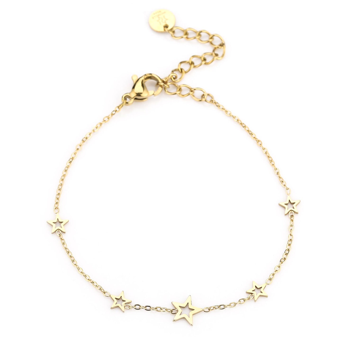 Armband Open Sterretjes goud