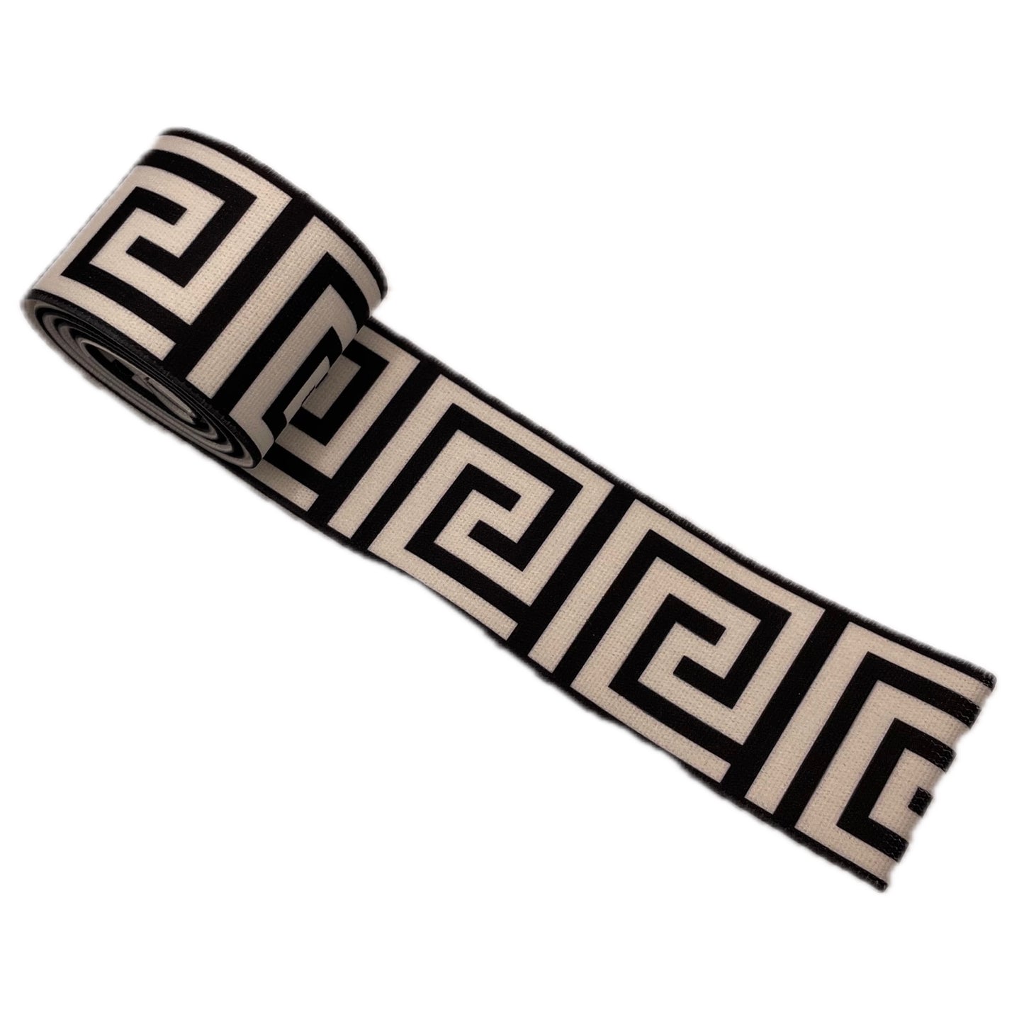 Band Strandlaken Elastisch Maze zwart wit