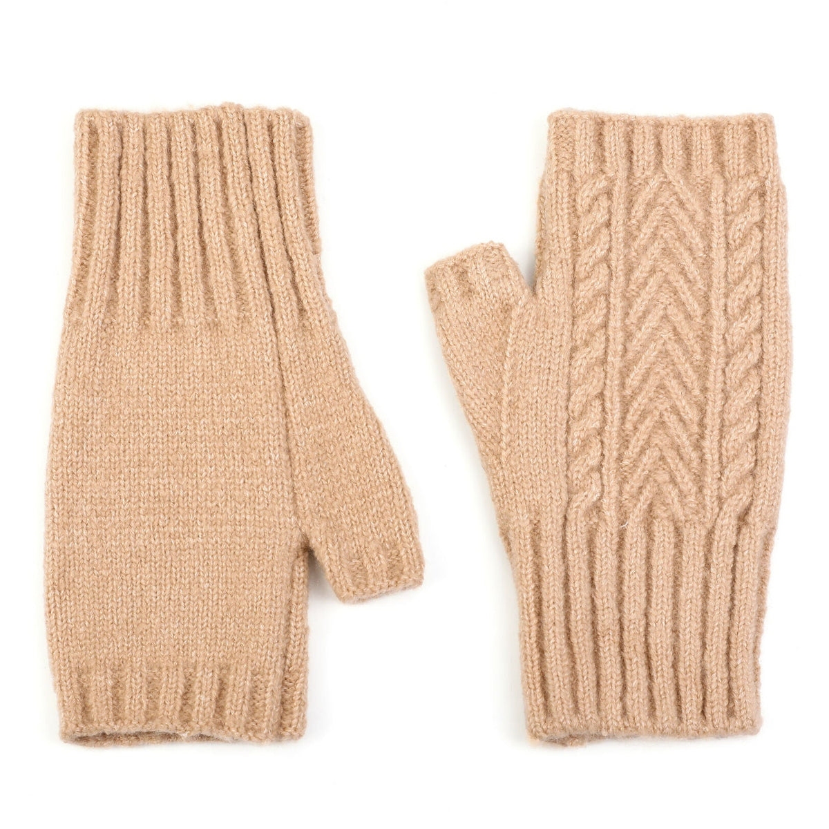 Handschoenen Open set-van-2 Kabel camel one-size